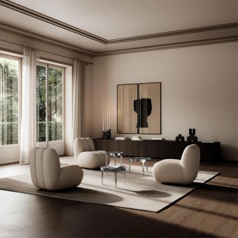 Table d'appoint Phantom tall Chrome