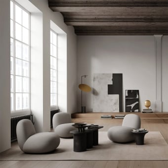 Beistelltisch Trumpet Low Fiber Concrete