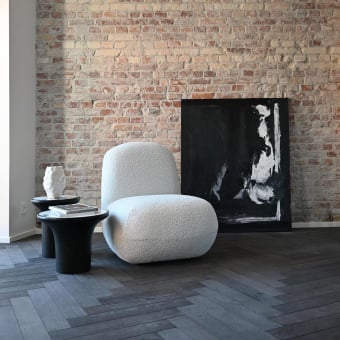 Trumpet Tall Fiber Concrete Side Table