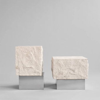 Tavolino Temple tall Chrome