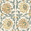 Papier peint Cecily GP & J Baker Ochre/Teal BW45159/4