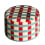 Pouf Room Service Rosso e giallo Babel Brune Rouge / Jaune O20RS02