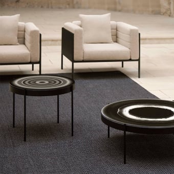 Tavolino rotondo piccolo Stormy San Juan Sunrise