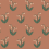 Lilly wallpaper Sandberg Terracotta S10636