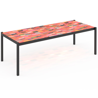 Warm Sunsets Large Rectangular Dining Table