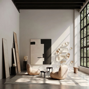 Phantom Tall Burn Antique Side Table