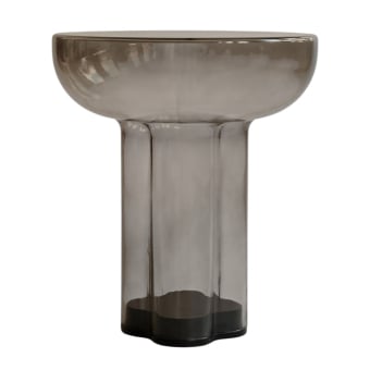 Crown Tall Glass Side Table