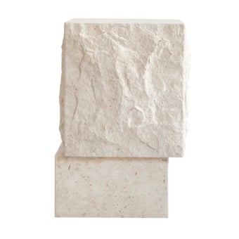 Tavolino Temple tall Limestone