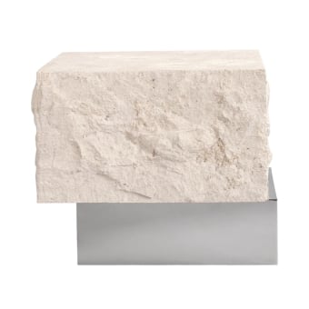 Table d'appoint Temple low Chrome