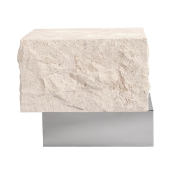 Tavolino Temple low Chrome