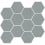 Mosaik Alchimia Esagoni Fioranese Grey-Blue 0THC6M1
