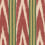 Tissu Bakhmal Ikat Mindthegap Green/Red /FB00082