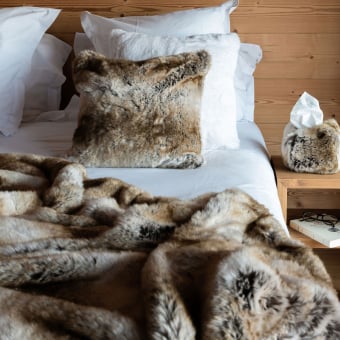 Plaid in pelliccia sintetica