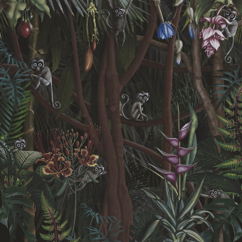 Carta da parati panoramica Looks in the Forest