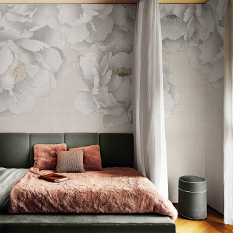 Oriental Flowers Panel