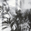 Papier peint panoramique Linear Palms Londonart Ebène 25016-2