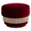 Pouf Le Piaf Velluto Clovi Burgundy piaf-velours-burgundy