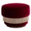 Pouf Le Piaf Velours Clovi Burgundy piaf-velours-burgundy