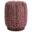Pouf Le Claudel Leopardo Clovi Burgundy claudel-leopard-burgundy