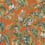 Papier peint Lemuri Jannelli & Volpi Orangé /6503