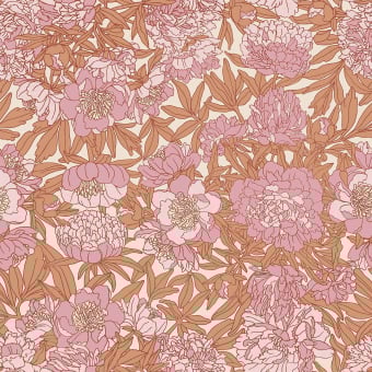 Papier peint panoramique Peony fever