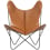 Poltrona AA Butterfly Pelle Aand Cognac ajouré Butterfly Cuir-Cognac ajouré