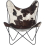 Fauteuil AA Butterfly Cuir Aand Peau de vache marron Butterfly Cuir-Peau vache Marron