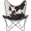 Poltrona AA Butterfly Pelle Aand Peau de vache marron Butterfly Cuir-Peau vache Marron