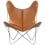 Poltrona AA Butterfly Pelle Aand Cognac Butterfly Cuir-Cognac ajouré1