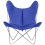 AA Butterfly Cuir Armchair Aand Bleu Butterfly Cuir-Bleu