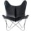 Poltrona AA Butterfly Pelle Aand Noir Butterfly Cuir-Noir1