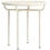 Archetype Pedestal table Aand Blanc cassé Archetype-Guéridon-Blanc