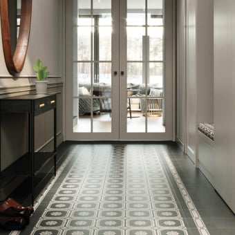 Feinsteinzeug Listello Decoro Black