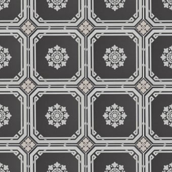 Grès cérame Ottagono Decoro Black