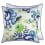 Kissen aus Damast-Korbgeflecht Designers Guild Cobalt CCDG1693