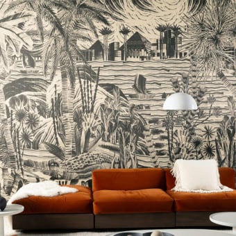 Panorama-Tapete Thebe