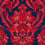 Tapete Venetian Damask Coordonn&eacute; Vermilion D00110