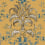 French Damask Wallpaper Coordonn&eacute; Mustard D00139