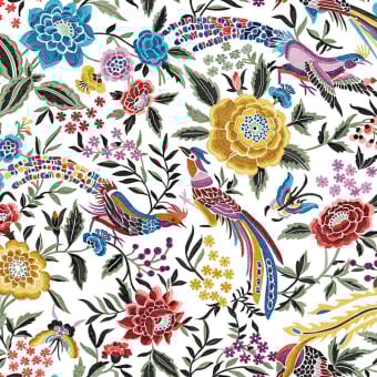 Oriental Garden Ricamo Wallpaper