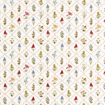 Tissu Spring Meadow Embroidery