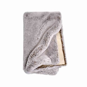 Faux fur throw