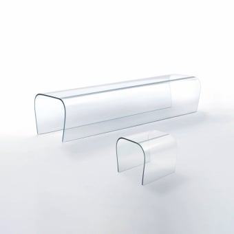 Bent Glass Bench Seat