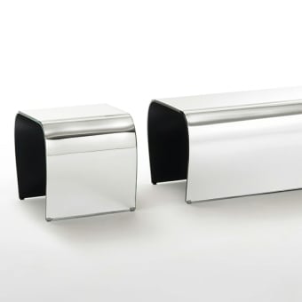 Sitzfläche Bent Glass Stool