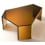 Tavolino basso Bisel Polygonale Glas Italia Ocre BIS01-ocre