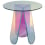Shimmer Tall Round Coffee Table Glas Italia Irisé SHI01