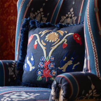 Coussin A Swalloow's Horizon Embroidered