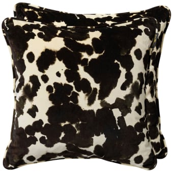 Cowhide Velvet Cushion