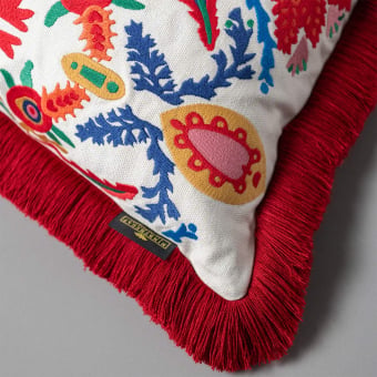 Eufloria Embroidered Cushion