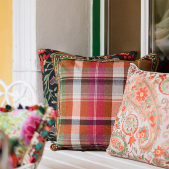 Coussin Kerschdorf Plaid Carrot