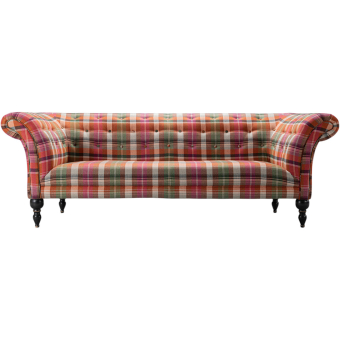 Divano Chesterfield Kerschdorf Plaid Carrot